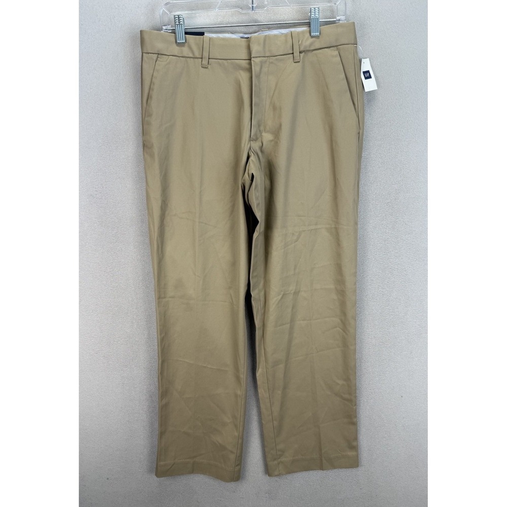 GAP Khakis Relaxed Fit Straight Men's 31x30 Tailored Wrinkle Resistant Pants NWT
